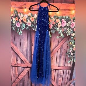 Elegant Blue Kids Formal Dress